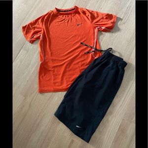 Boys Nike tennis shorts and shirt